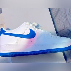 Nike Air Force one Sz 10.5 blue/white